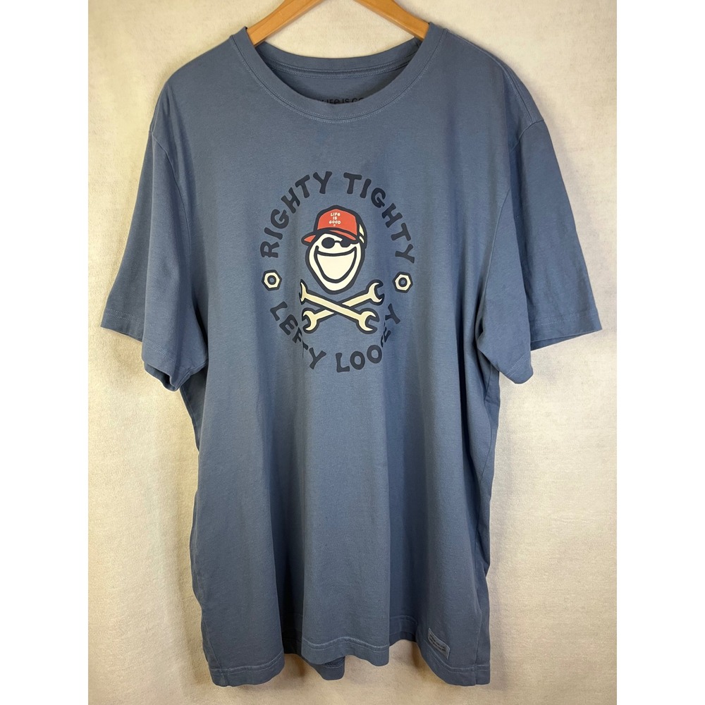 Life Is Good Men's XXL Blue T-shirt